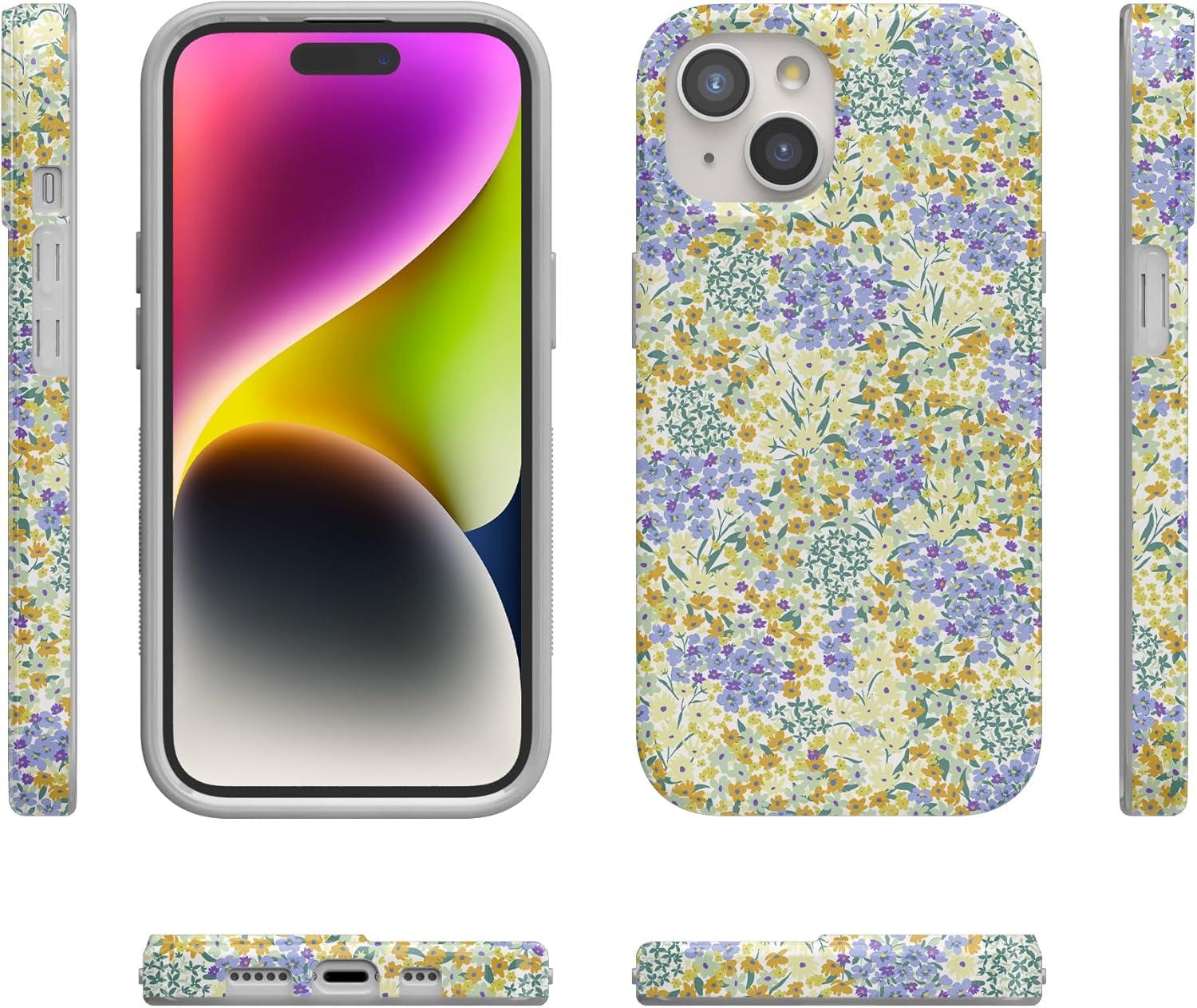 imageCasely iPhone 15 Plus Case  Waves amp Rays  Sunshine  Compatible with MagSafe  Classic Ultra Thin DesignDream Garden  Cottagecore Case