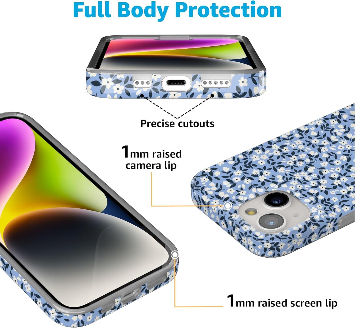 imageCasely iPhone 15 Plus Case  Waves amp Rays  Sunshine  Compatible with MagSafe  Classic Ultra Thin DesignPicking Daisies  Cottagecore