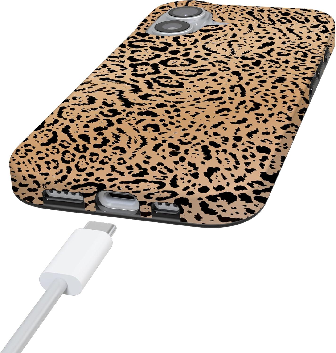 imageCasely iPhone 17 Case Full Bloom Navy Floral Compatible with MagSafe Classic Ultra Thin DesignBorn to Be Wild Jaguar Print