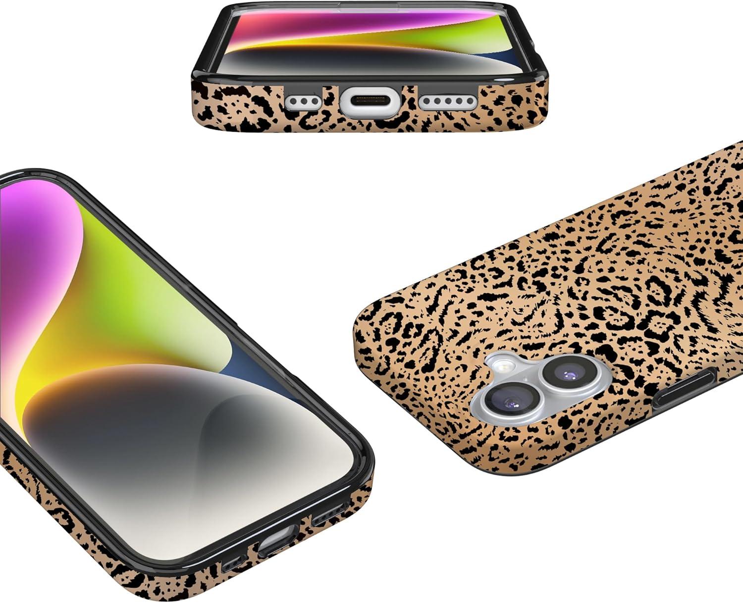 imageCasely iPhone 17 Case Full Bloom Navy Floral Compatible with MagSafe Classic Ultra Thin DesignBorn to Be Wild Jaguar Print