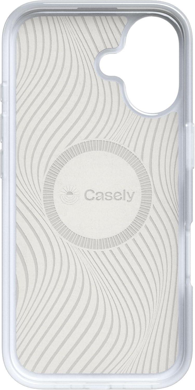 imageCasely iPhone 17 Case Full Bloom Navy Floral Compatible with MagSafe Classic Ultra Thin DesignTulip Tapestry Jenna Palek x Casely