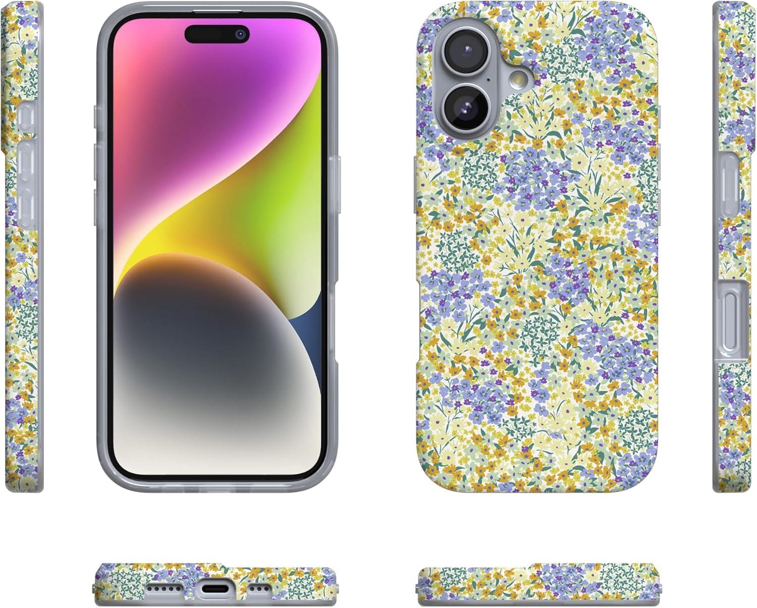 imageCasely iPhone 17 Case  Powder Pups  Dog Sled  Compatible with MagSafe  Classic Ultra Thin DesignDream Garden  Cottagecore