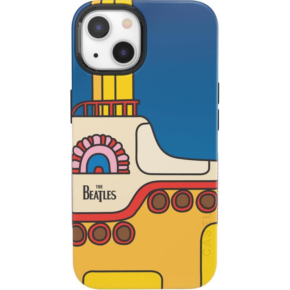 imageCasely iPhone 13 Case  Twilight Flora  Moody Monochrome  Bold Protective Design  Compatible with MagSafeBeatles  Yellow Submarine