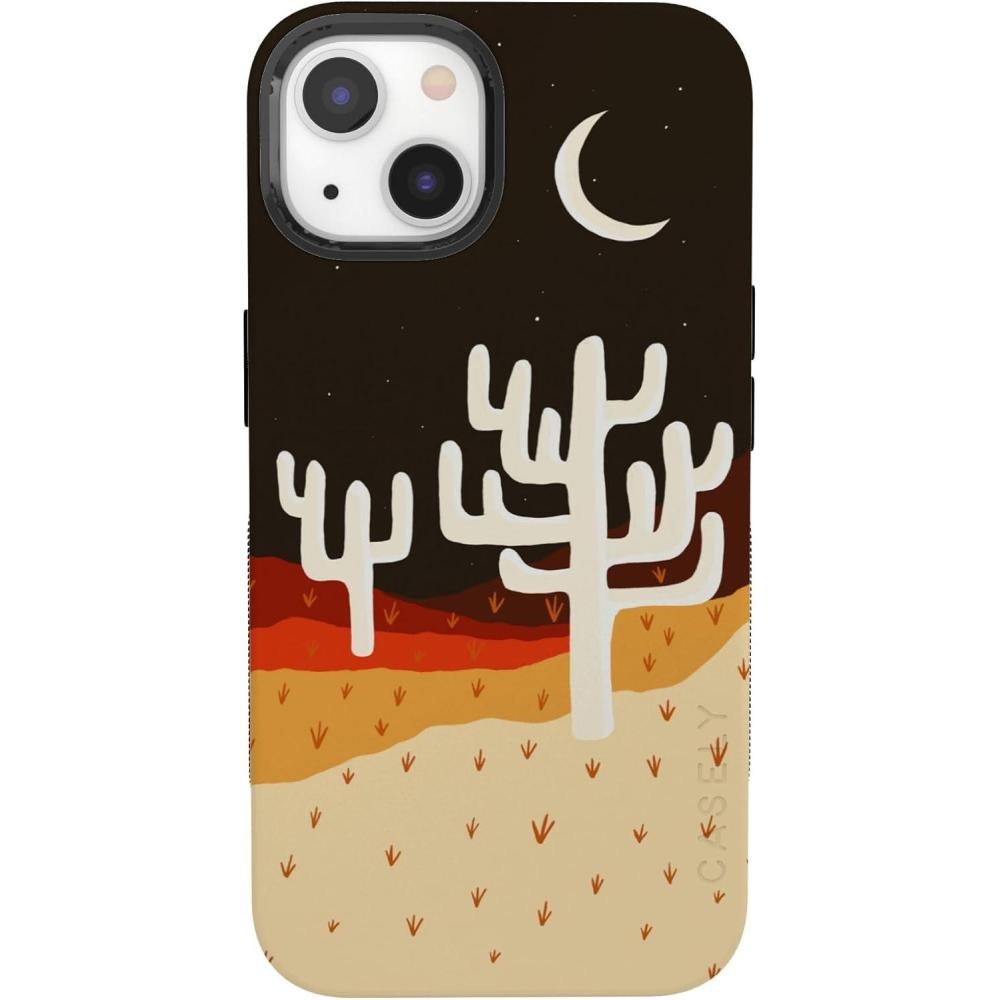 imageCasely iPhone 13 Case  Twilight Flora  Moody Monochrome  Bold Protective Design  Compatible with MagSafeDesert Nights  Cactus Colorblock