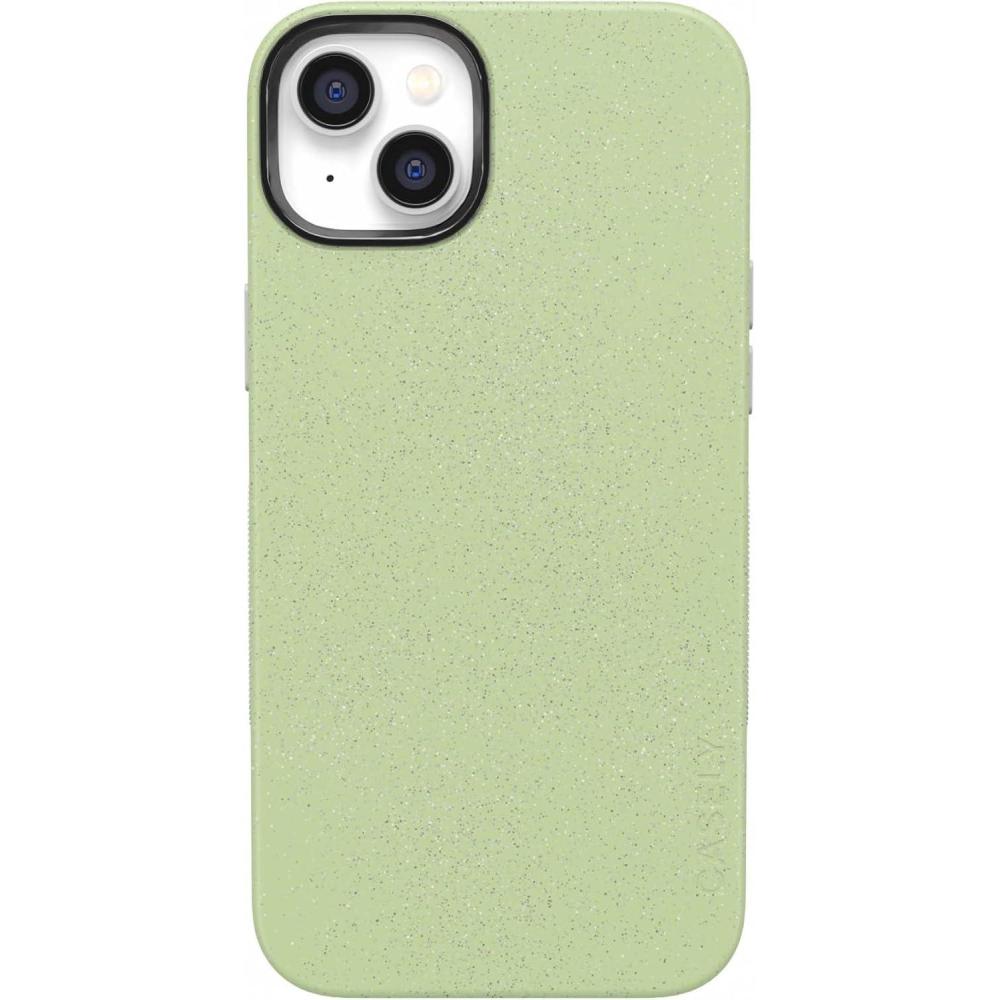 imageCasely iPhone 14 Case  Lovebug  Blue Hearts  Bold Protective Design  Compatible with MagSafeKiwi Kiss  Matcha Green
