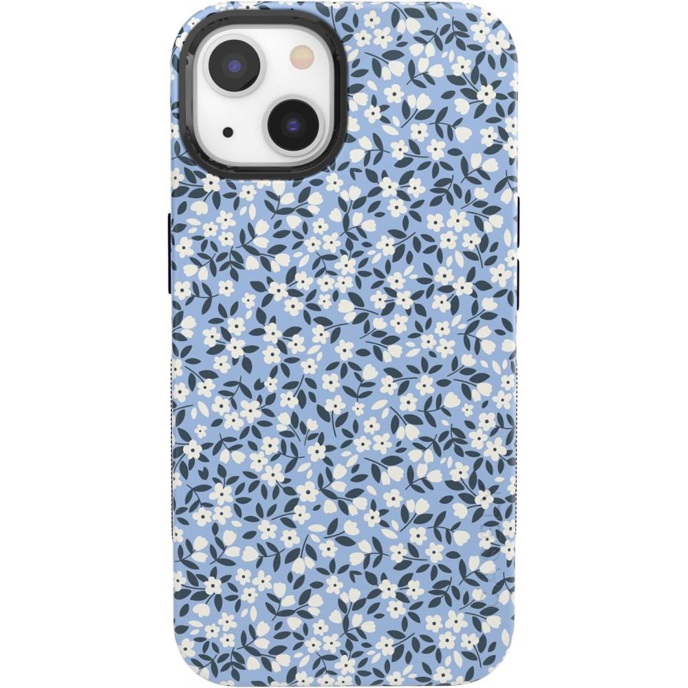 imageCasely iPhone 14 Case  Lovebug  Blue Hearts  Bold Protective Design  Compatible with MagSafePicking Daisies  Cottagecore Case