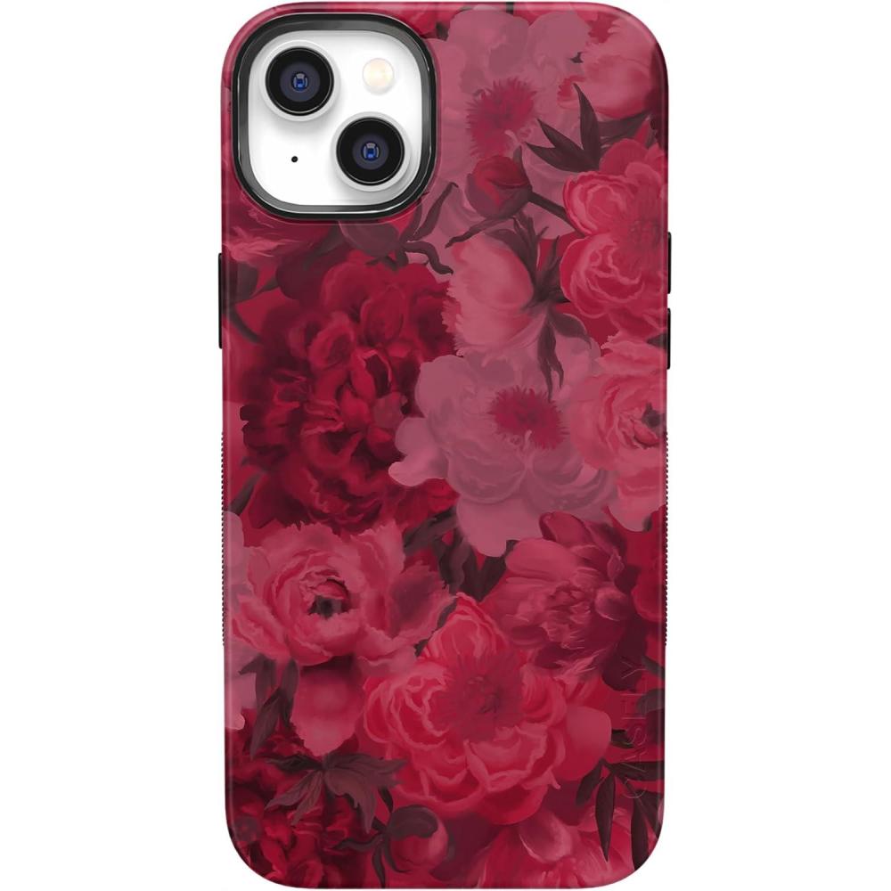 imageCasely iPhone 14 Case  Night Walk  The Beatles Abbey Road Dual Image  Bold Protective Design  MagSafe Compatible DesignRomance Novel  Moody Floral