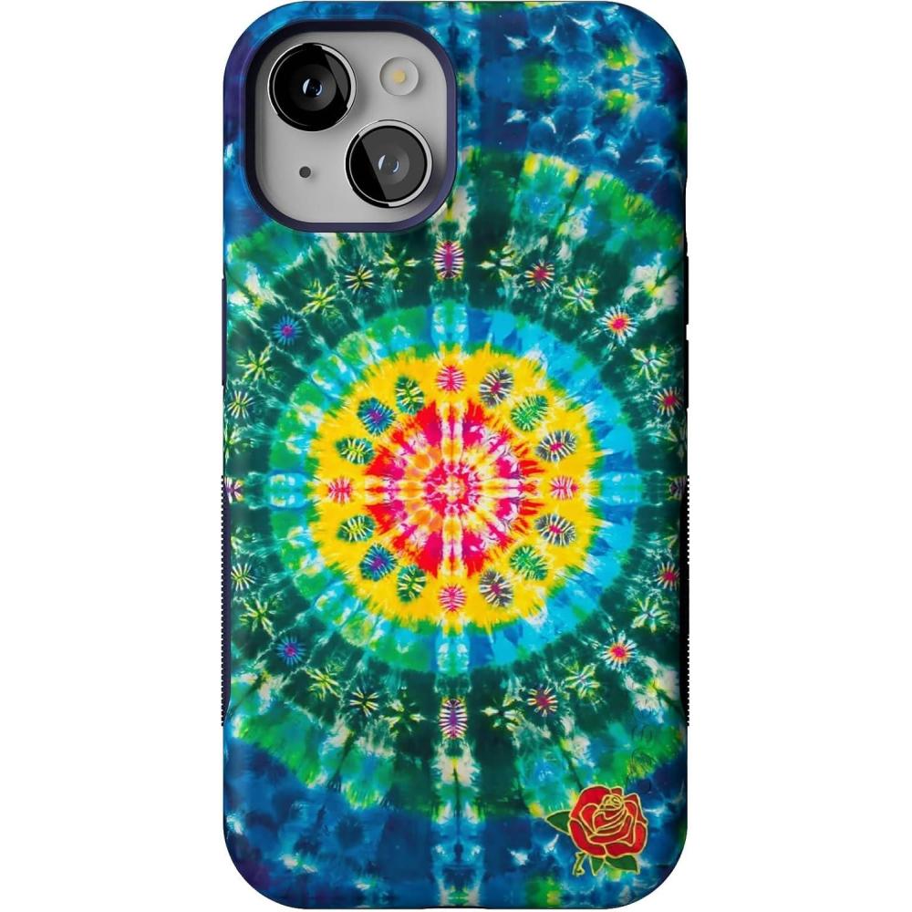 imageCasely iPhone 14 Case  Night Walk  The Beatles Abbey Road Dual Image  Bold Protective Design  MagSafe Compatible DesignVeneta Tapestry  Grateful Dead Tie Dye