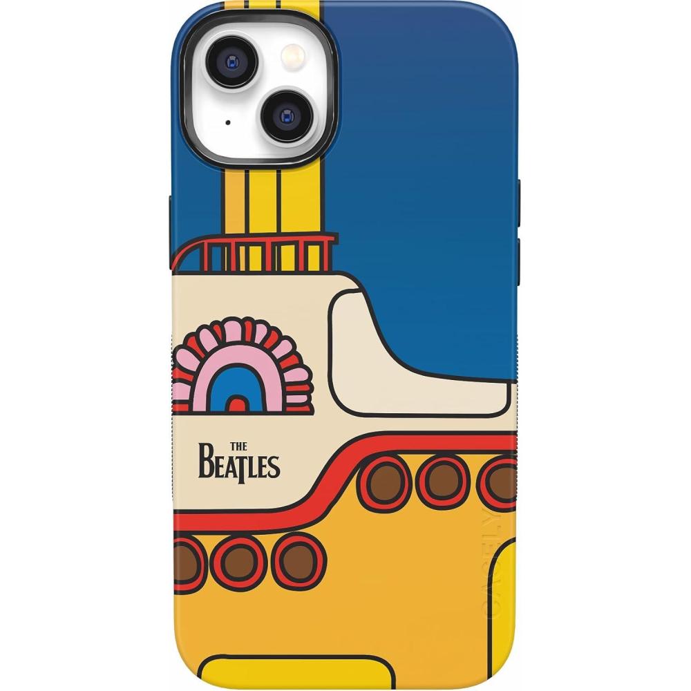 imageCasely iPhone 14 Case  You Cant Catch Me  Gingerbread Man  Bold Protective Design  Compatible with MagSafeBeatles  Yellow Submarine