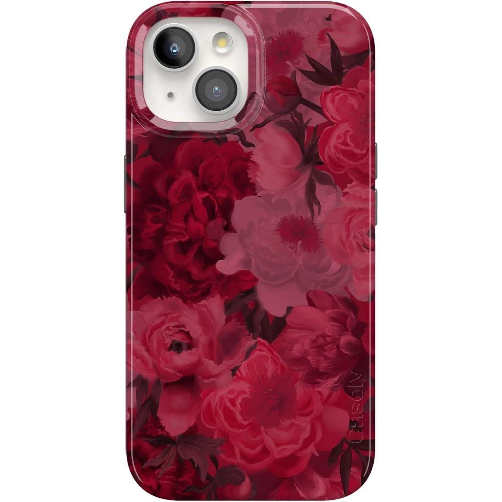 imageCasely iPhone 15 Case  Powder Pups  Dog Sled  Compatible with MagSafe  Classic Ultra Thin DesignRomance Novel  Moody Floral