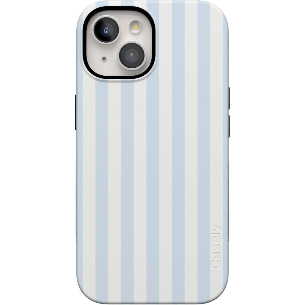 imageCasely iPhone 15 Plus Case  All The Fun Things  Fun on Weekdays  Bold Protective Design  Compatible with MagSafeBlue Stripes  Sunday Best