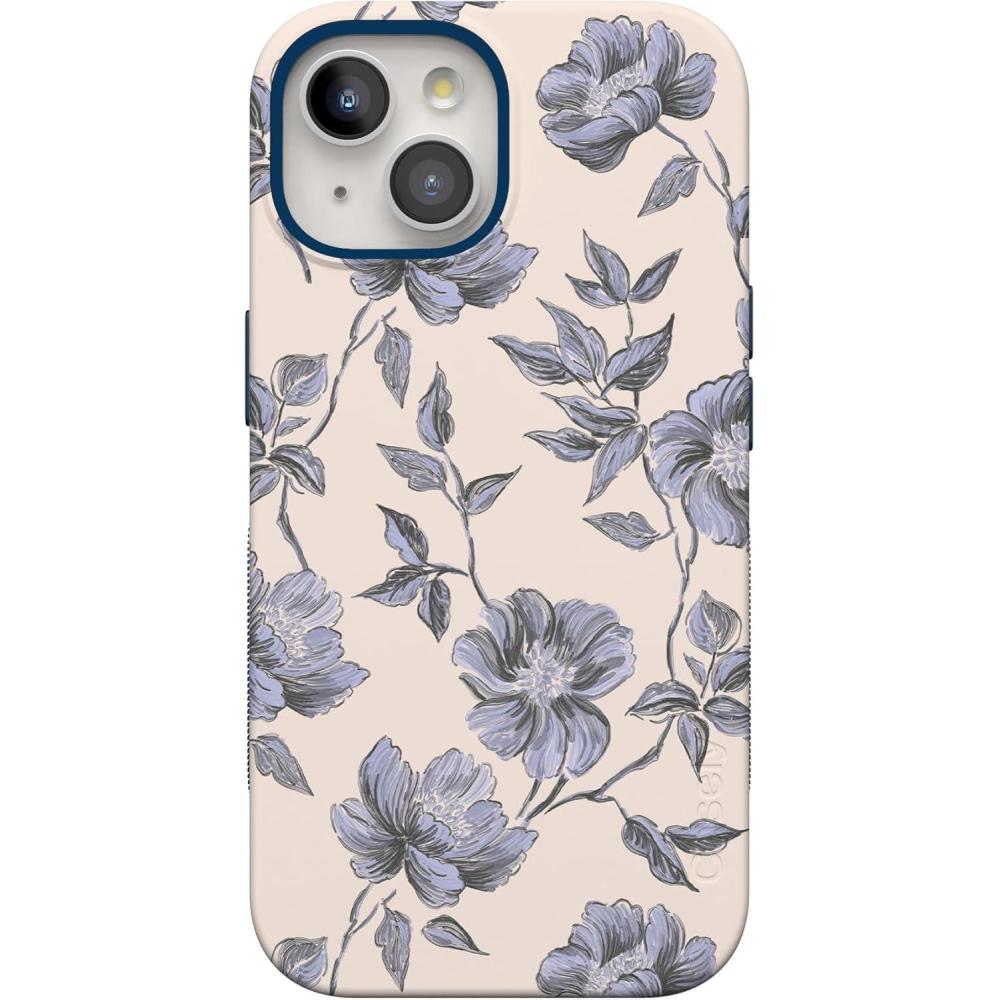 imageCasely iPhone 15 Plus Case  All The Fun Things  Fun on Weekdays  Bold Protective Design  Compatible with MagSafeInk  Iris  Vintage Floral