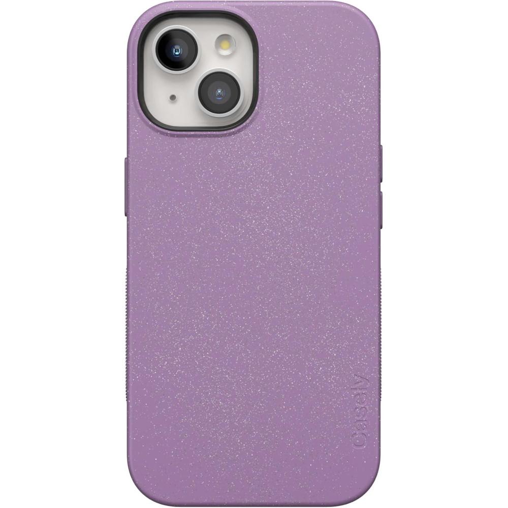 imageCasely iPhone 15 Plus Case  Navy Floral  Full Bloom  Bold Protective Design  Compatible with MagSafeLavender Waves  Purple Shimmer