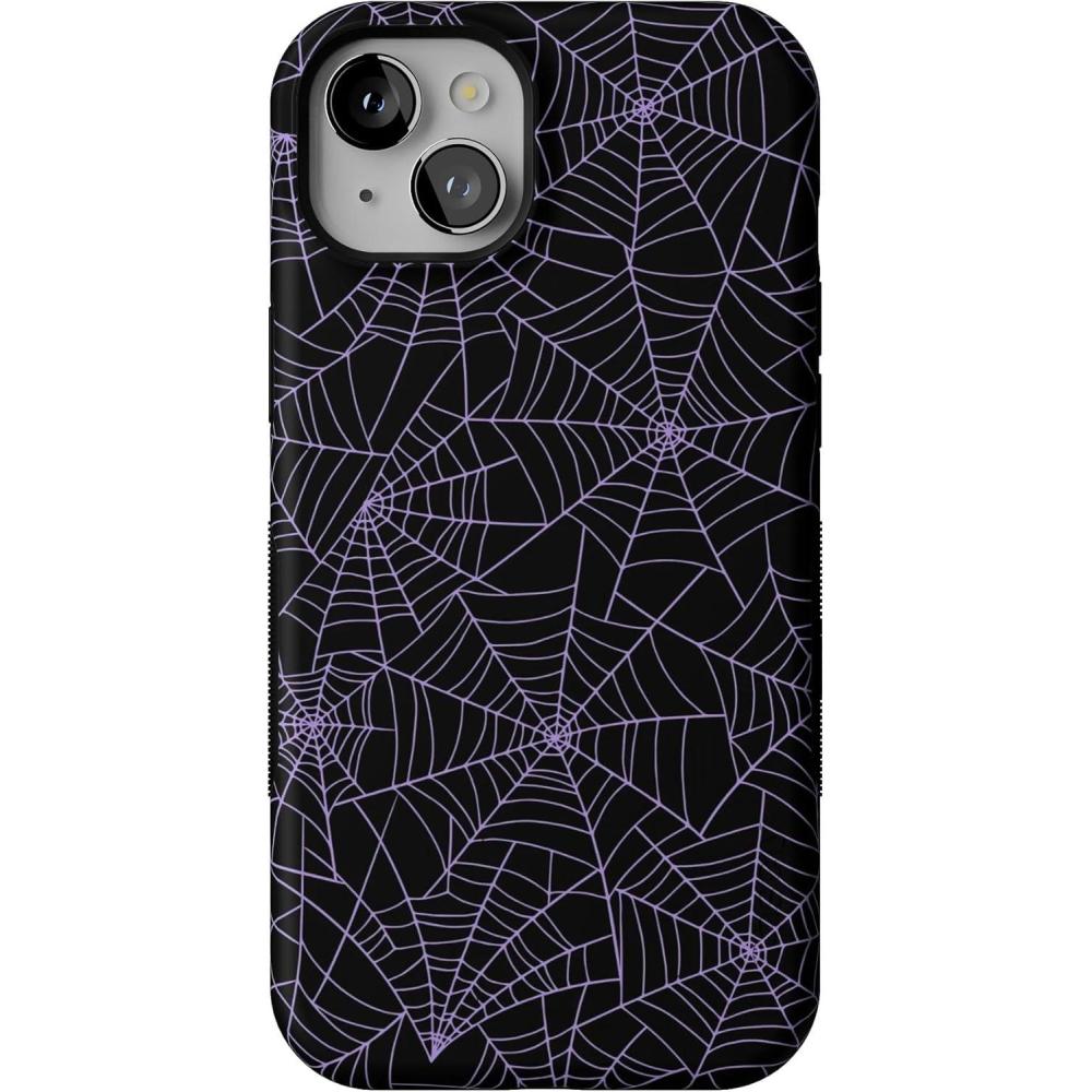 imageCasely iPhone 15 Plus Case  Navy Floral  Full Bloom  Bold Protective Design  Compatible with MagSafeMidnight Web  Spider Web