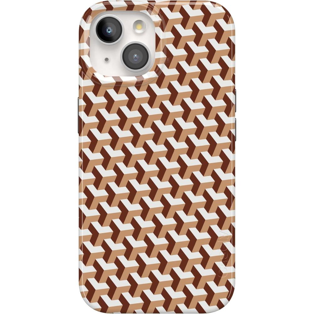 imageCasely iPhone 15 Plus Case  Vines of Love  Floral Heart  Compatible with MagSafe  Classic Ultra Thin DesignStep It Up  Abstract Geo