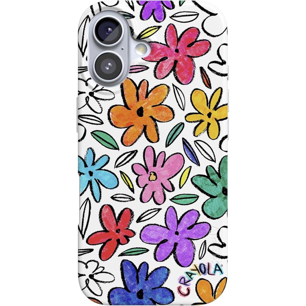imageCasely iPhone 17 Case  Full Bloom  Navy Floral  Compatible with MagSafe  Classic Ultra Thin DesignOutside the Lines  Crayola Marker