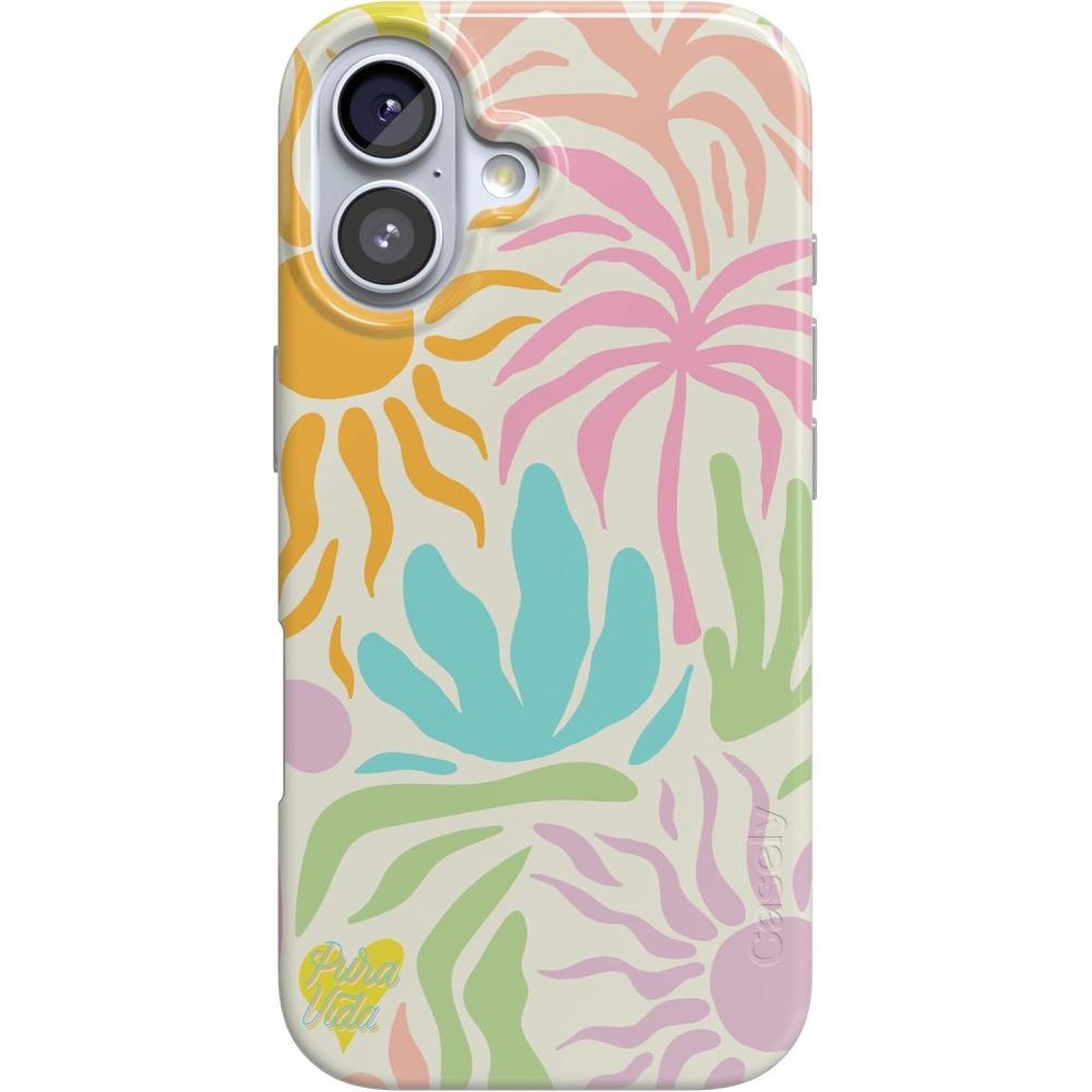 imageCasely iPhone 17 Case  Full Bloom  Navy Floral  Compatible with MagSafe  Classic Ultra Thin DesignPura Vida  Oasis
