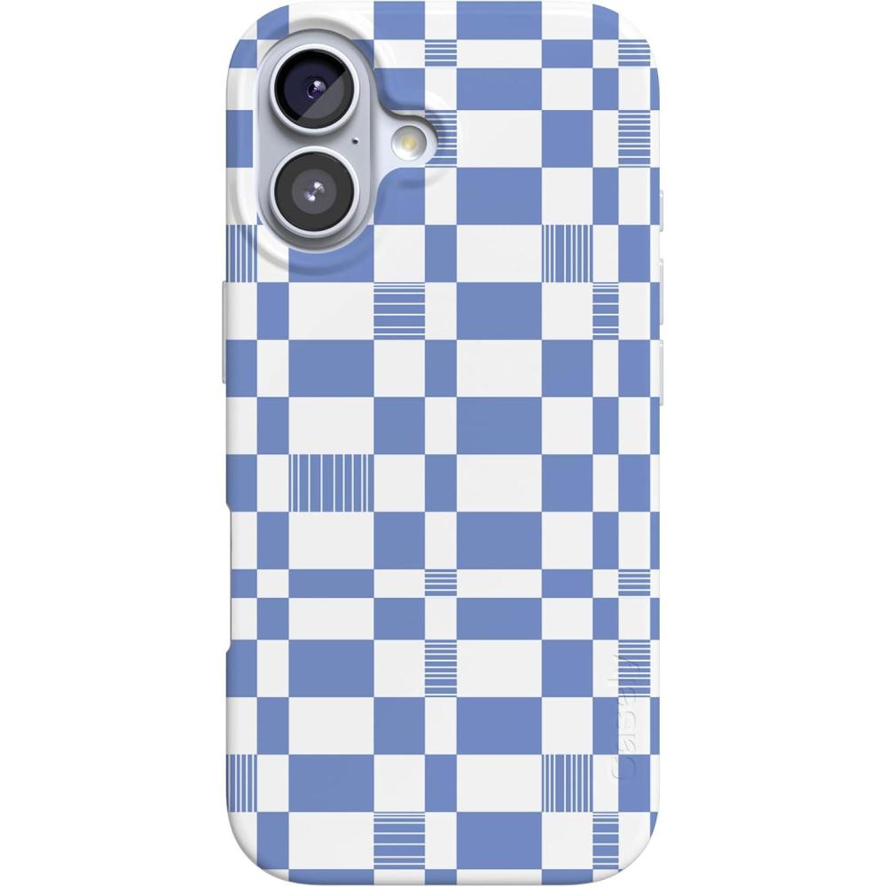 imageCasely iPhone 17 Case Full Bloom Navy Floral Compatible with MagSafe Classic Ultra Thin DesignReality Check Periwinkle