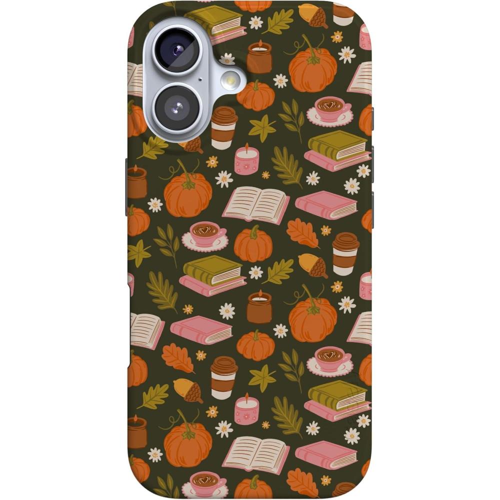 imageCasely iPhone 17 Case  Full Bloom  Navy Floral  Compatible with MagSafe  Classic Ultra Thin DesignSmall Town Magic  Fall Faves