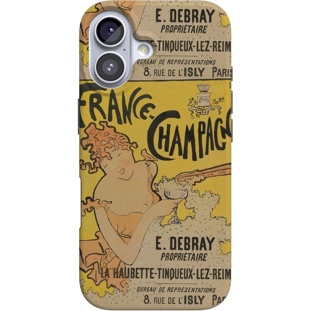 imageCasely iPhone 17 Case  Full Bloom  Navy Floral  Compatible with MagSafe  Classic Ultra Thin DesignVan Gogh  French Bubbly