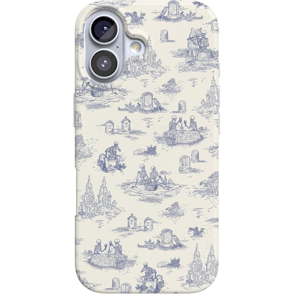 imageCasely iPhone 17 Case  Powder Pups  Dog Sled  Compatible with MagSafe  Classic Ultra Thin DesignGraveyard Gathering  Skeleton Picnic