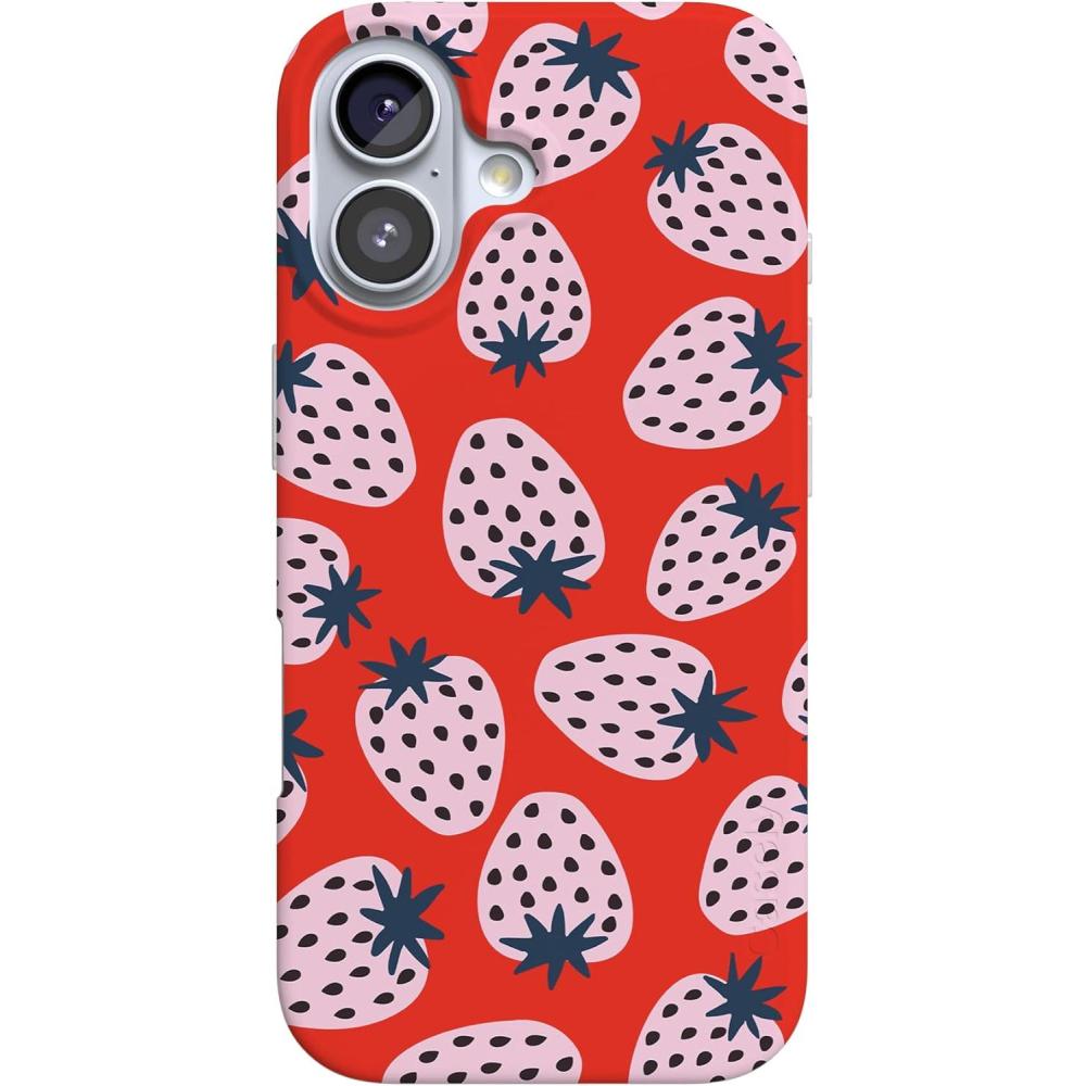 imageCasely iPhone 17 Case  Powder Pups  Dog Sled  Compatible with MagSafe  Classic Ultra Thin DesignId Pick You  Red Strawberry