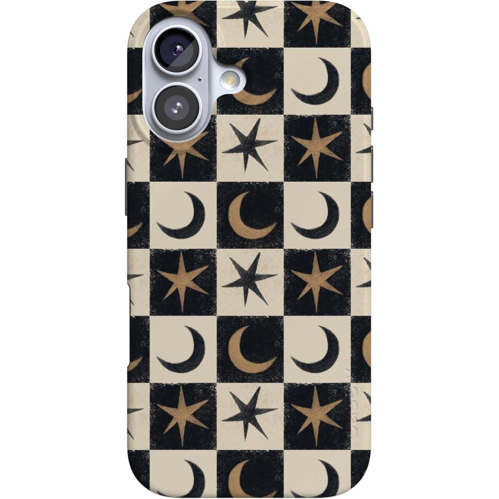 imageCasely iPhone 17 Case  Powder Pups  Dog Sled  Compatible with MagSafe  Classic Ultra Thin DesignMystic Moonstar  Black Celestial