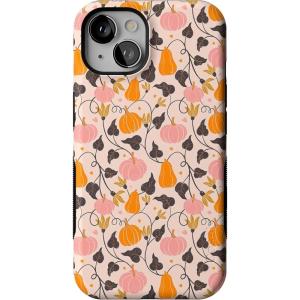 Casely iPhone 13 Case | Pumpkin Princess | Harvest Vines | Bold Protective Design | MagSafe Compatible Design