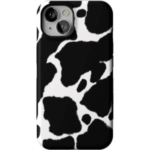 Casely iPhone 13 Case | Twilight Flora | Moody Monochrome | Bold Protective Design | Compatible with MagSafe(Black  White)