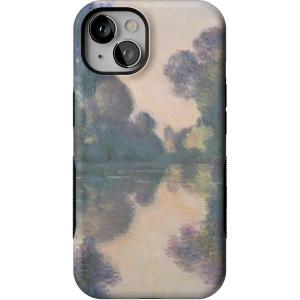 Casely iPhone 13 Case | Twilight Flora | Moody Monochrome | Bold Protective Design | Compatible with MagSafe(Monet’s Morning | The Met Museum)
