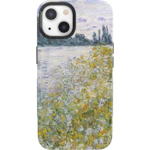 Casely iPhone 13 Case | Twilight Flora | Moody Monochrome | Bold Protective Design | Compatible with MagSafe(Monet’s Summer Landscape | The Met Museum)