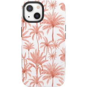 Casely iPhone 13 Case | Twilight Flora | Moody Monochrome | Bold Protective Design | Compatible with MagSafe(Perfect Paradise | Tropical Palm Tree Floral)