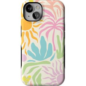 Casely iPhone 13 Case | Twilight Flora | Moody Monochrome | Bold Protective Design | Compatible with MagSafe(Pura Vida | Oasis)