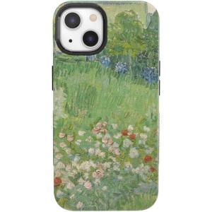 Casely iPhone 13 Case | Twilight Flora | Moody Monochrome | Bold Protective Design | Compatible with MagSafe(Van Gogh | Vincent’s Admired Garden)