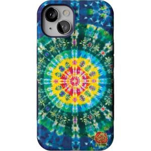 Casely iPhone 13 Case | Twilight Flora | Moody Monochrome | Bold Protective Design | Compatible with MagSafe(Veneta Tapestry | Grateful Dead Tie Dye)