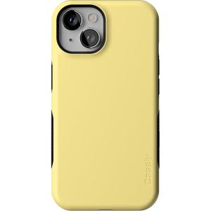 Casely iPhone 14 Case | Blue Stripes | Sunday Best | Bold Protective Design | Compatible with MagSafe(Butter Me Up | Butter Yellow)