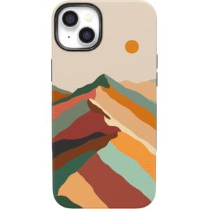 Casely iPhone 14 Case | Blue Stripes | Sunday Best | Bold Protective Design | Compatible with MagSafe(Magic Mountain | Colorblock)