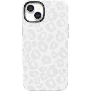 Casely iPhone 14 Case | Blue Stripes | Sunday Best | Bold Protective Design | Compatible with MagSafe(White Snow Leopard | Into The Wild)