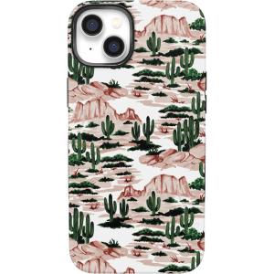 Casely iPhone 14 Case | Lovebug | Blue Hearts | Bold Protective Design | Compatible with MagSafe(Gold Rush | Desert)