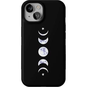 Casely iPhone 14 Case | Lovebug | Blue Hearts | Bold Protective Design | Compatible with MagSafe(It’s Just a Phase | Marble Moon)