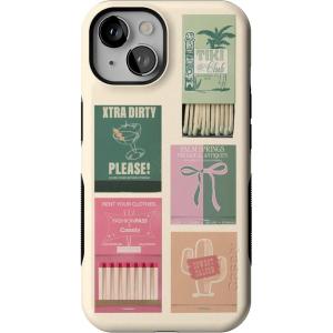 Casely iPhone 14 Case | Lovebug | Blue Hearts | Bold Protective Design | Compatible with MagSafe(Perfect Match | FashionPass x Casely)