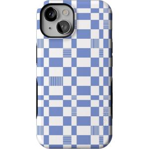 Casely iPhone 14 Case | Lovebug | Blue Hearts | Bold Protective Design | Compatible with MagSafe(Reality Check | Periwinkle)