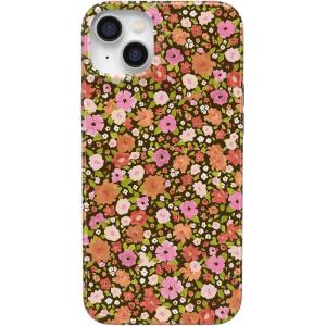 Casely iPhone 14 Case | Moody Monochrome | Bordeaux Rose | Compatible with MagSafe | Classic Ultra Thin Design(Rustic Roses | Boho Bouquet)