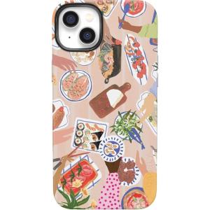 Casely iPhone 14 Case | Night Walk | The Beatles Abbey Road Dual Image | Bold Protective Design | MagSafe Compatible Design(Picnic Party | Painted Collage)