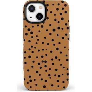 Casely iPhone 14 Case | Night Walk | The Beatles Abbey Road Dual Image | Bold Protective Design | MagSafe Compatible Design(Spot On | Dotted Animal Print)