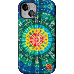 Casely iPhone 14 Case | Night Walk | The Beatles Abbey Road Dual Image | Bold Protective Design | MagSafe Compatible Design(Veneta Tapestry | Grateful Dead Tie Dye)