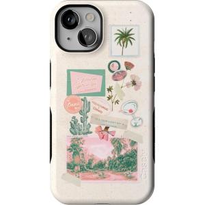 Casely iPhone 14 Case | Night Walk | The Beatles Abbey Road Dual Image | Bold Protective Design | MagSafe Compatible Design(Vintage Vacay | FashionPass x Casely)