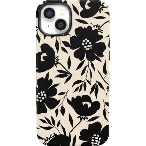 Casely iPhone 14 Case | You Can’t Catch Me | Gingerbread Man | Bold Protective Design | Compatible with MagSafe(Dark Fantasy | Contrast Floral)