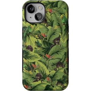 Casely iPhone 14 Case | You Can’t Catch Me | Gingerbread Man | Bold Protective Design | Compatible with MagSafe(Frida Kahlo | Sneaky Monkeys | Jungle Floral)