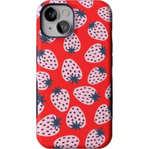 Casely iPhone 14 Case | You Can’t Catch Me | Gingerbread Man | Bold Protective Design | Compatible with MagSafe(I’d Pick You | Red Strawberry)